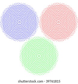 abstract graphic circles, vector art illustration
