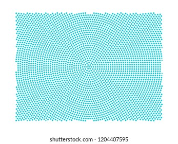 Abstract graphic Colorado map of blue round dots. Vector illustration eps10. 