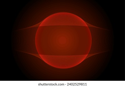 Abstract graphic composed of colorful element lines, vector illustration