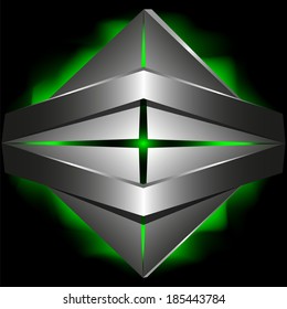 abstract graphic creative high-tech concept  symbol  3d template