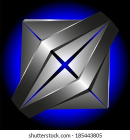 abstract graphic creative high-tech concept  symbol  3d template