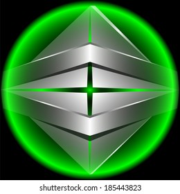 abstract graphic creative high-tech concept  symbol  3d template