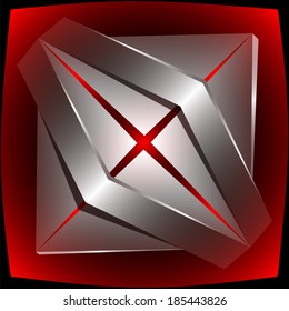 abstract graphic creative high-tech concept  symbol  3d template