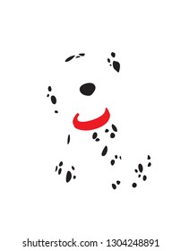 Abstract graphic of a Dalmatian Puppy