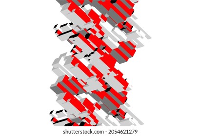 Abstract graphic design 3d drawing