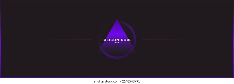 Abstract graphic design background template. Vector  texture pattern banner cover with gradient backdrop and gradient triangle and circle. Digital Technology concept. 