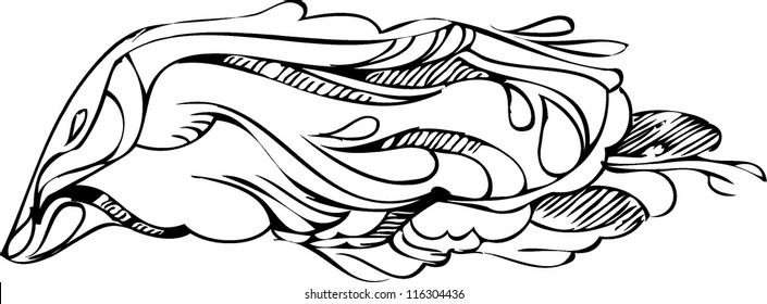 abstract graphic design in black and white