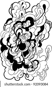abstract graphic design in black and white
