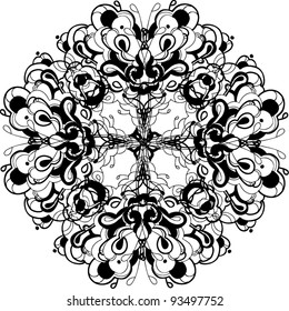 abstract graphic design in black and white