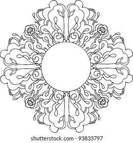abstract graphic design in black and white