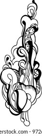 abstract graphic design in black and white