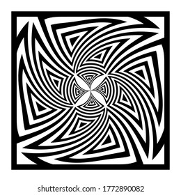 Resumen de diseño gráfico. Textura en blanco y negro. Arte vectorial.