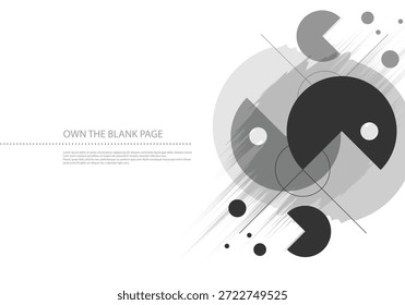 Abstraktes grafisches Gestaltungselement . Geometrisches Hintergrundkonzept. Blaue Steigung