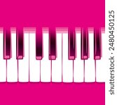 abstract graphic design illustration or poster with piano keys