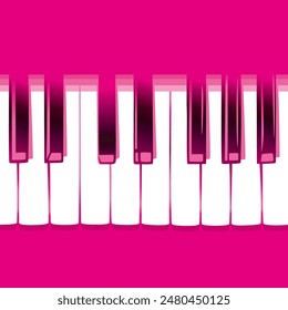 abstract graphic design illustration or poster with piano keys