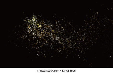 Abstract Graphic Design of Particle Composition.