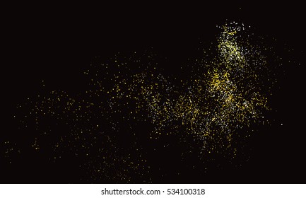 Abstract Graphic Design of Particle Composition.