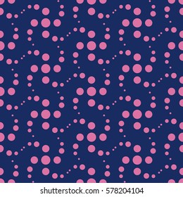 Abstract graphic design print. Seamless pattern. Halftone background. Vector illustration