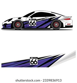 
Abstract graphic design of racing vinyl sticker for racing car advertising