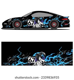 
Diseño gráfico abstracto de pegatinas de vinilo para carreras de carros de carreras