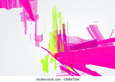 Abstract graphic design, a sense of science and technology background.