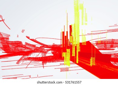 Abstract graphic design, a sense of science and technology background.