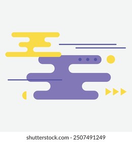 Abstract graphic design with shapes and colors for creative projects.