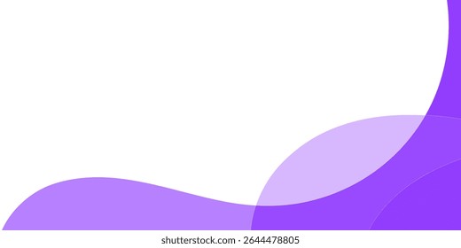 Diseño gráfico Abstractas con curvas moradas suaves contra un fondo blanco