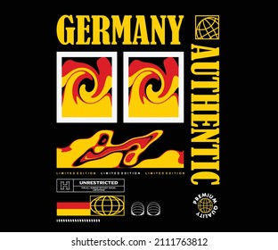 Abstract Graphic Design for T shirt  Street Wear and Urban Style