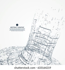 Abstract graphic design, Technology channel.