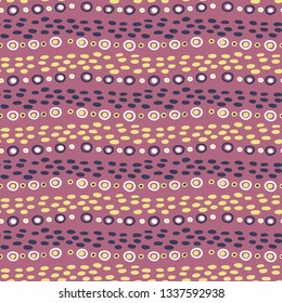 Abstract graphic doodle texture seamless pattern. Dots, stripes, sketchy vector illustration wallpaper. Repeatable tile graphic design. Hand drawn lines, swirls, ethnic tribal home decor background. 