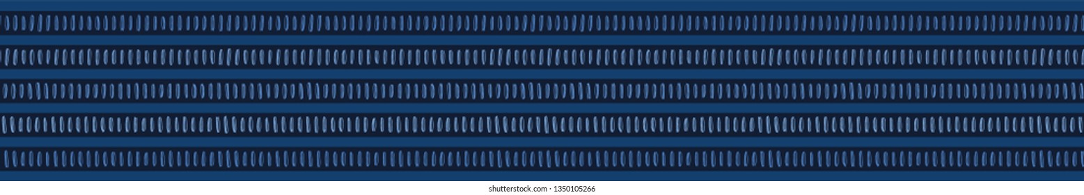 Abstract graphic doodle texture seamless border pattern. Ethnic tribal geo stripes vector band illustration. Modern graphic design. Hand drawn scandi style scribble shapes for home decor ribbon trim.