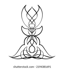 Abstract graphic element design for cloths embroidery art