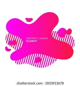 Abstract graphic element. Dynamic colored gradient shapes and lines. Template ready for logo design, flyer or presentation