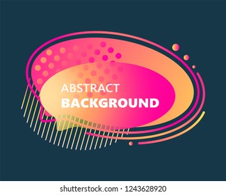 Abstract graphic element. Gradient abstract banner, template for the design of a flyer or presentation. Vector illustration.