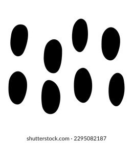 Abstrakte grafische Elemente. Schwarze Formen im minimalen Trendstil. Vektor Set von handgezeichneten Formen für die Erstellung von Mustern, Einladungen, Poster, Karten, Social-Media-Posts, Geschichten. EPS10
