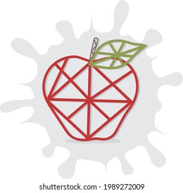 Abstract Graphic elements. Dynamical colored forms and line. Gradient abstract with circle mandala