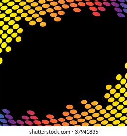Abstract graphic equalizer or audio waveform illustration in vector format.