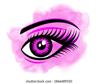 Abstract graphic with eye in vector quality.