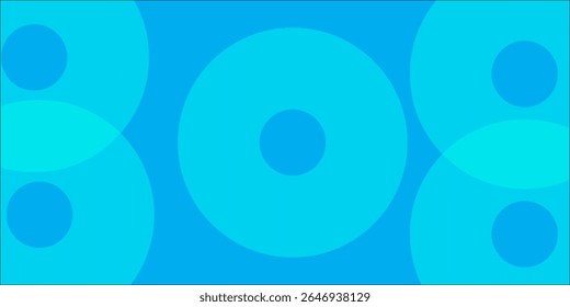 Gráfico abstrato com círculos concêntricos azuis em camadas, enfatizando simetria e modernidade. Perfeito para designs digitais,