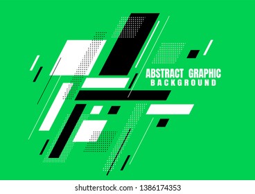 Abstract graphic geometric shapes design for cover, brochure, business card, banner. Vector illustration