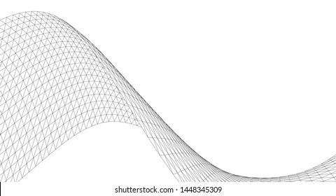abstract graphic geometry 3d illustration