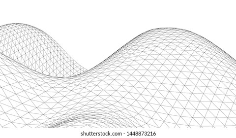 abstract graphic geometry 3d illustration