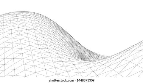 abstract graphic geometry 3d illustration