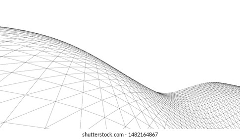 abstract graphic geometry 3d illustration