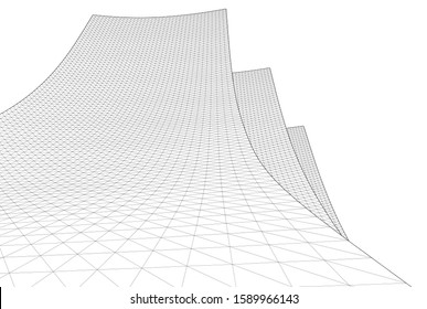 abstract graphic geometry 3d illustration