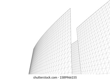 abstract graphic geometry 3d illustration