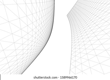 abstract graphic geometry 3d illustration