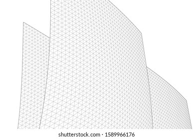 abstract graphic geometry 3d illustration