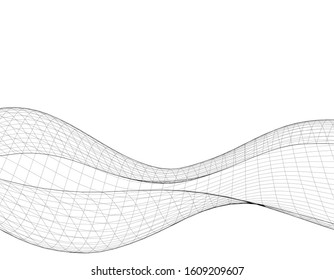 ilustração 3d de geometria gráfica abstrata